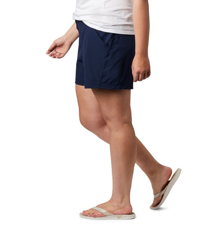Women's Columbia PFG Coral Point III Shorts Navy | Plus Size CA-RL586